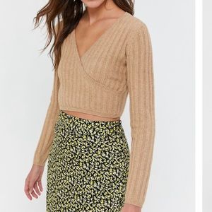 Urban Outfitters Cropped Beige Sweater